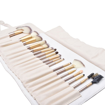 24PCS BEIGE MAKEUP BRUSHES SET