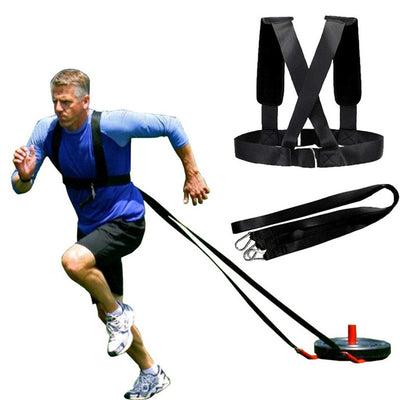 ADJUSTABLE SLED HARNESS TRAINING FITNESS